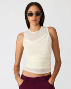 HAUT EN TRICOT ROMAN CRÈME