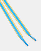 LACETS ET BRELOQUES BLEU/JAUNE