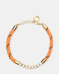 PAVE CORD ANKLET ORANGE