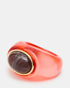 BAGUE JELLY TAILLE OVALE ROUGE