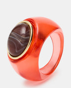 BAGUE JELLY TAILLE OVALE ROUGE