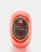 BAGUE JELLY TAILLE OVALE ROUGE