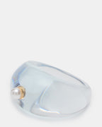 BAGUE GÉLIFIÉE OVALE BLEUE