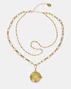 COLLIER PENDENTIF MONTRE DORÉ