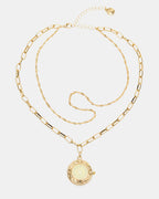 COLLIER PENDENTIF MONTRE DORÉ