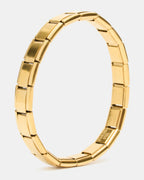 BRACELET ÉLASTIQUE À MAILLONS DORÉ