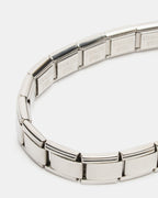 BRACELET ÉLASTIQUE À MAILLONS ARGENT