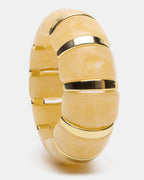 BRACELET JONC EXTENSIBLE EN RÉSINE CRÈME