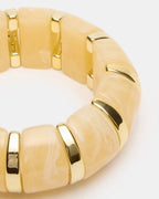 BRACELET JONC EXTENSIBLE EN RÉSINE CRÈME