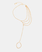FOOT CHAIN ANKLET GOLD - GOLD / ONESZ
