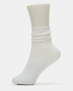 FISHNET SLOUCHY CREW SOCKS WHITE - WHITE / ONESZ