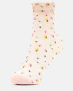 2 WILDFLOWER PACK TULLE SOCKS BLUSH