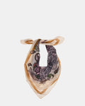 BOHO FLORAL SQUARE SCARF IVORY