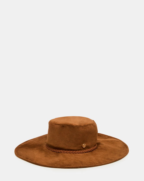 CHLOE FAUX SUEDE FLOPPY FEDORA TIRAMISU - TIRAMISU / 1SFM