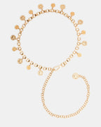 COIN CHAIN BELT GOLD - GOLD / S/M