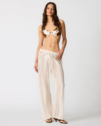 CROCHET BIKINI COVER-UP PEARL - PEARL / XS