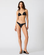 DARLING DOT BIKINI BOTTOM BLACK MULTI - BLACK MULTI / XS