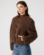 VESTE TEDDY MARRON