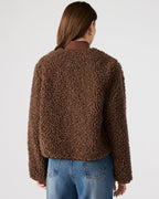 VESTE TEDDY MARRON