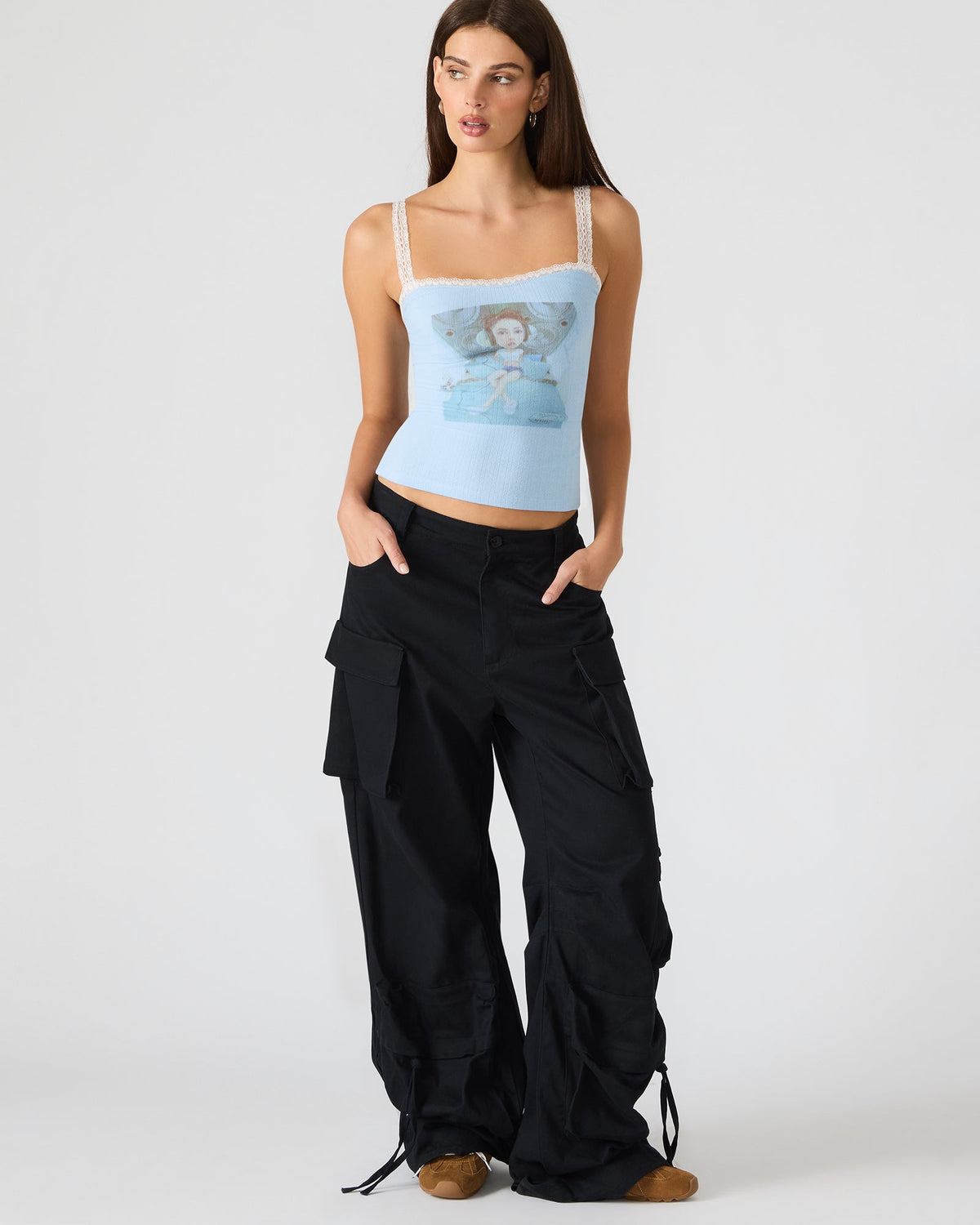 LOVE GOLDIE TANK SURF BLUE