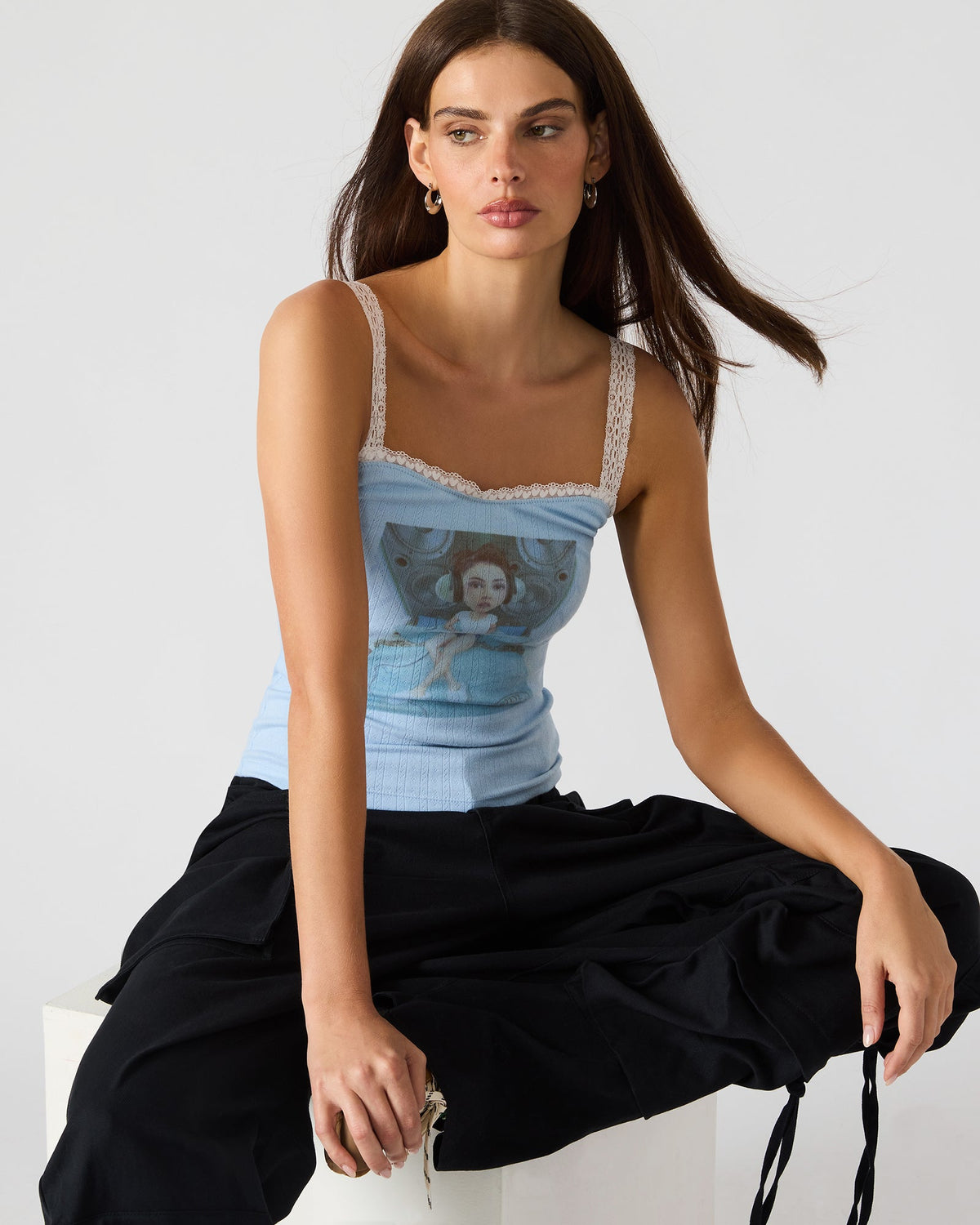 LOVE GOLDIE TANK SURF BLUE