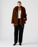 MANTEAU KINDRA MARRON