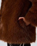 MANTEAU KINDRA MARRON