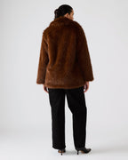 MANTEAU KINDRA MARRON