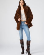MANTEAU KINDRA MARRON