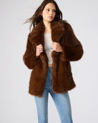 MANTEAU KINDRA MARRON