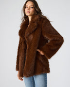 MANTEAU KINDRA MARRON