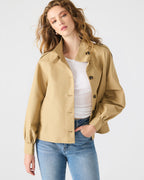 KAYLEE JACKET MEDIUM KHAKI - MEDIUM KHAKI / XS
