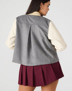 VESTE ROONEY GRIS CHINÉ