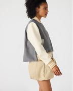 VESTE ROONEY GRIS CHINÉ