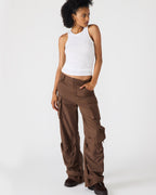 DUO PANT CHOCOLATE - CHOCOLATE / XS