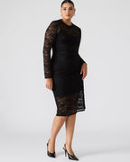 HAILEE LACE DRESS BLACK