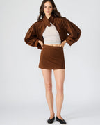 CINDI SKORT CHICORY COFFEE - CHICORY COFFEE / XS