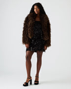 INAYA COAT DARK ESPRESSO - DARK ESPRESSO / XS