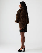 INAYA COAT DARK ESPRESSO