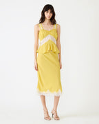 CINTHIA TOP GOLDEN LIME - GOLDEN LIME / XXS
