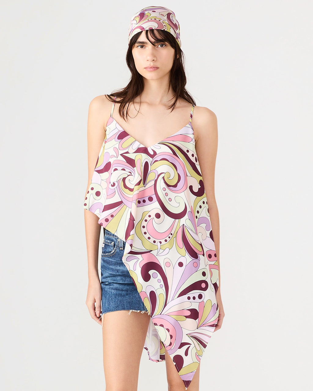 LAVENDER PRINTED SCARF