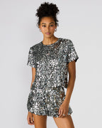 CRESSA TOP SILVER - SILVER / XS