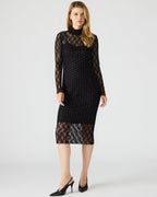 ROBE EN DENTELLE À CLOUS VIVIENNE NOIRE