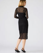 ROBE EN DENTELLE À CLOUS VIVIENNE NOIRE