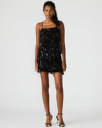CINDI SEQUIN SKIRT BLACK