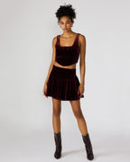 JAYLA SKIRT WINE - WINE / XS