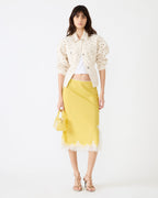 CINTHIA SKIRT GOLDEN LIME - GOLDEN LIME / XS