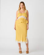 CINTHIA SKIRT GOLDEN LIME