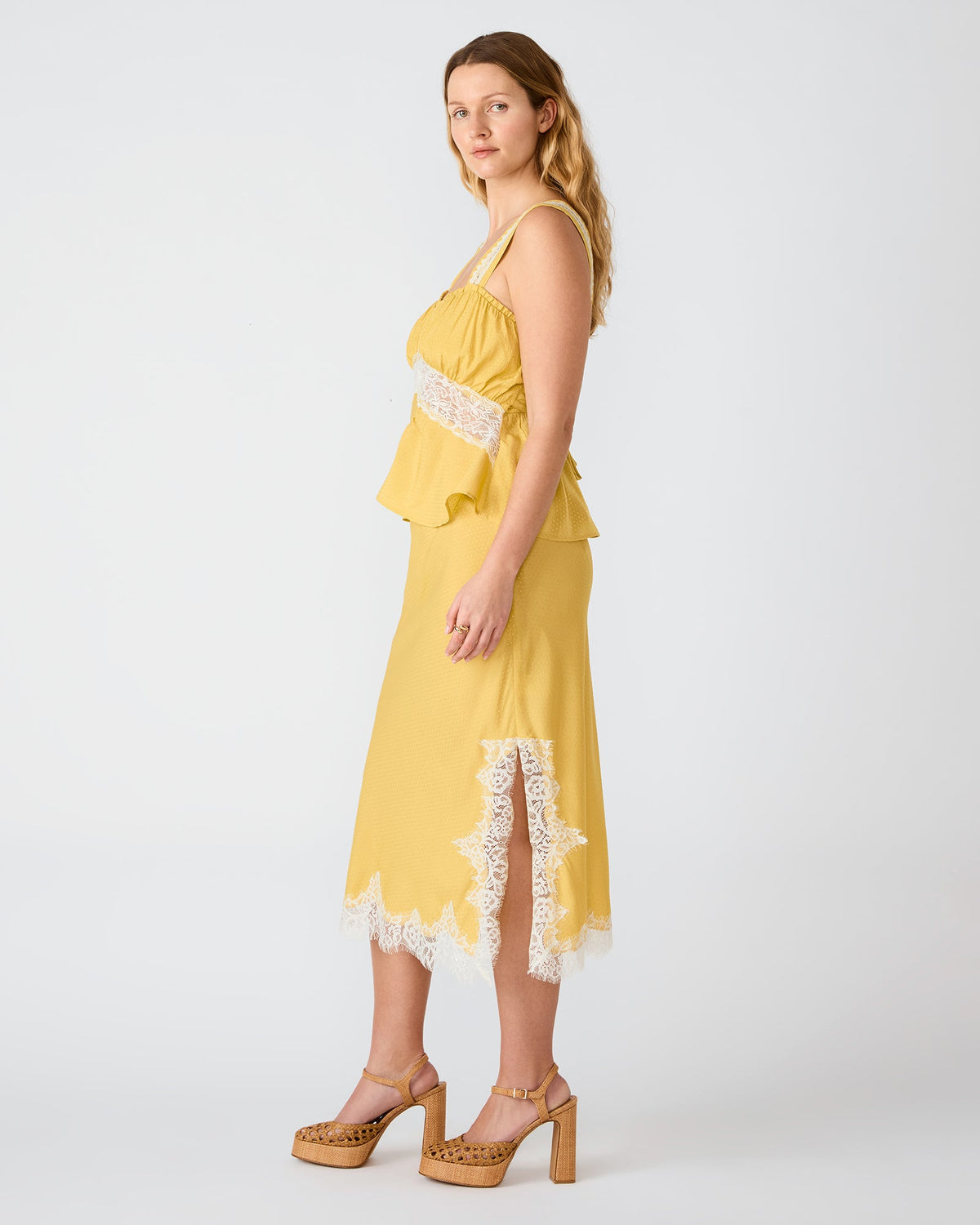 CINTHIA SKIRT GOLDEN LIME