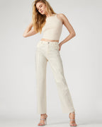 JESSE JEAN WHITE - WHITE/DENIM / 2XSMA